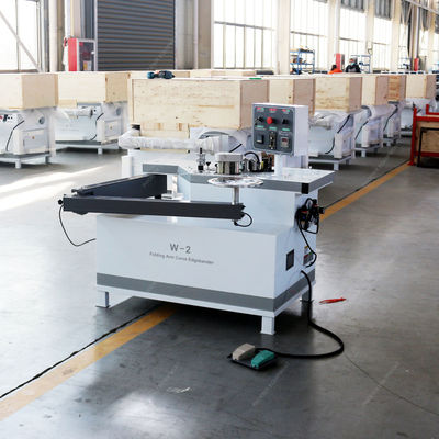 10.8m/min Velocidad de alimentación del panel Máquina de bandaje de borde de mini brazo plegable para paneles de PVC MDF