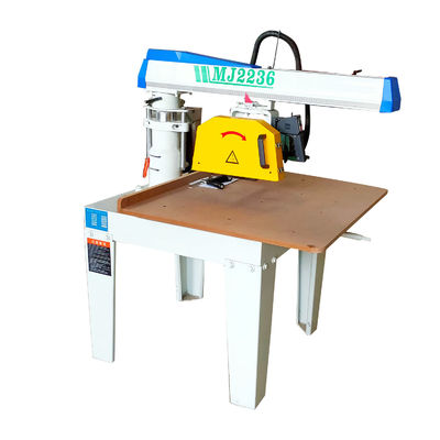 MJ2236 Máquina de corte de madera de brazo giratorio universal pequeño con balanza de ángulo de oscilación incorporada