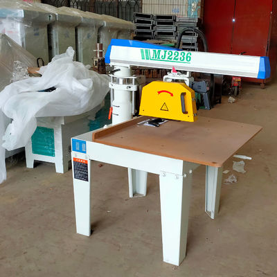 MJ2236 Máquina de corte de madera de brazo giratorio universal pequeño con balanza de ángulo de oscilación incorporada