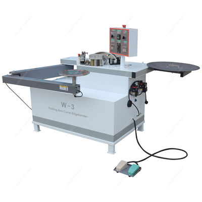 W3 Máquina de banda de borde de brazo plegable 175 kg Peso Trabajo de madera curva y recta