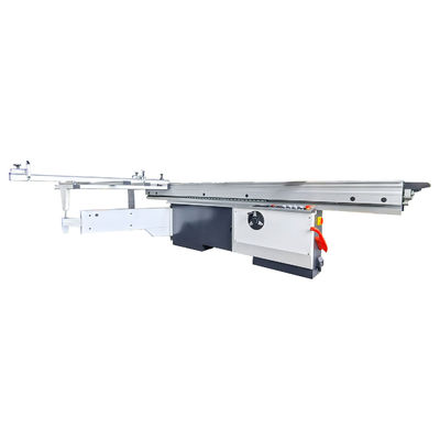 Elevación eléctrica Corte semiautomático de madera Tabla de deslizamiento horizontal Panel de sierra MJ6132