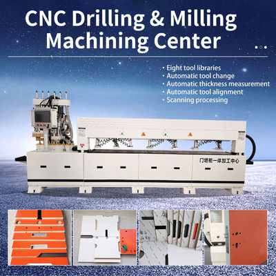 Muebles de paneles de madera Centro de mecanizado de perforación CNC de fresado con capacidad de 2000 kg PDM780