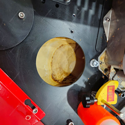 Máquina de prensado con ajuste de velocidad para bordes de madera de tablero circular pequeño