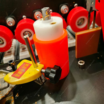 Máquina de prensado con ajuste de velocidad para bordes de madera de tablero circular pequeño