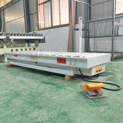Mesa de rodillos eléctricos de 1500 kg para carga de paneles en equipos de sierra de paneles CNC