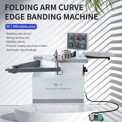 Madera MDF Máquina automática de bandaje de borde curvo 700kg Máquina de bandaje de borde fácil de W-1