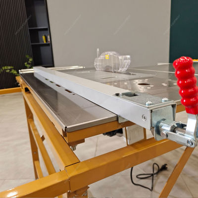 Máquina de corte de madera contrachapada de mesa corredera de alta precisión con motor de sierra de mini panel PDMJ16