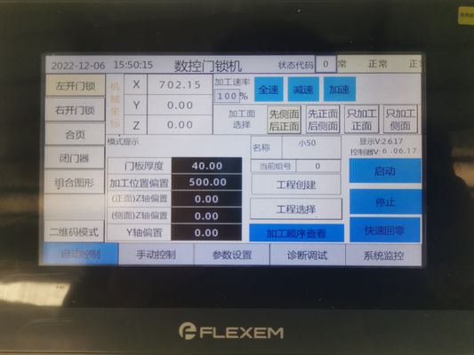 Perforación de agujeros de madera Máquina de fresado automática CNC para perforación de agujeros de madera