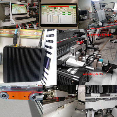 Máquina avanzada de perforación CNC de línea múltiple de madera para 8 espesores de procesamiento de 50 mm