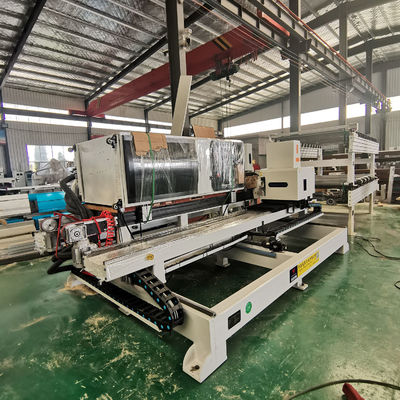 0.6Mpa Servo motor de presión de aire de doble cabeza máquina de apertura de agujeros de cerradura CNC para madera