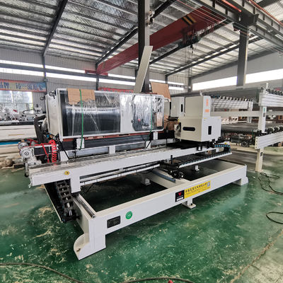 0.6Mpa Servo motor de presión de aire de doble cabeza máquina de apertura de agujeros de cerradura CNC para madera