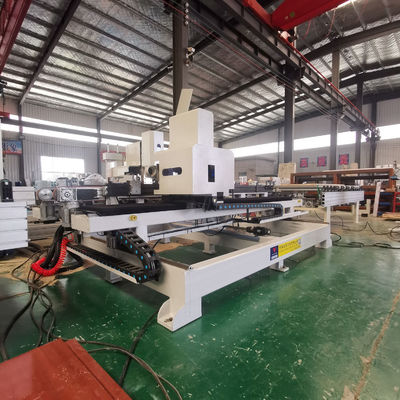 Maquinaria para la carpintería Máquina de bisagra de cerradura de puertas de doble cara CNC con potencia de 26,44 kW