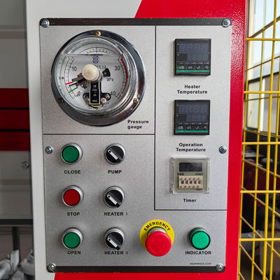 PH120 2 capas Máquina de prensado automática hidráulica para puertas con presión total de 120 T