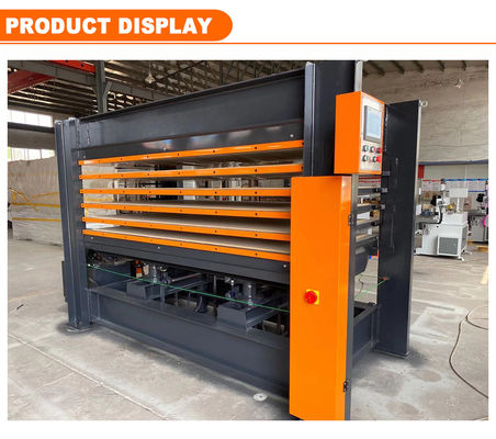 Maquina de prensado en caliente de madera laminada con alta productividad y buena