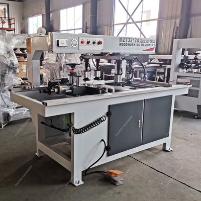 Tiendas de materiales de construcción Trabajo de la madera Máquina de perforación de agujeros de cabeza de línea 2 con potencia de 1,5 * 2 kW