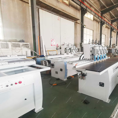 Cuatro cabezas de forma elíptica bisagra Jig perforando agujeros de paneles de madera perforador fresadora