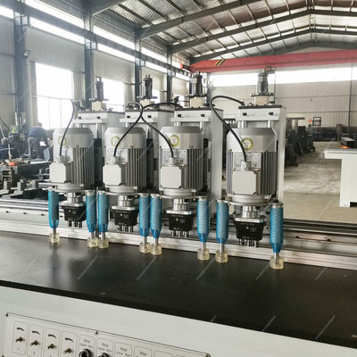 Cuatro cabezas de forma elíptica bisagra Jig perforando agujeros de paneles de madera perforador fresadora