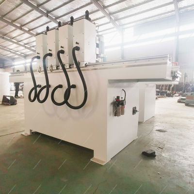 Cuatro cabezas de forma elíptica bisagra Jig perforando agujeros de paneles de madera perforador fresadora