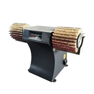 Maquinaria de lija de madera de doble cabeza de tambor de cepillo lijadora para pulir muebles de madera sólida