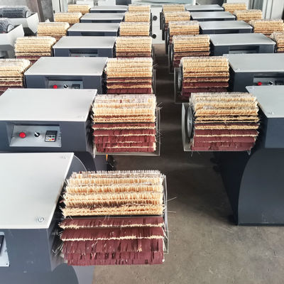 Maquinaria de lija de madera de doble cabeza de tambor de cepillo lijadora para pulir muebles de madera sólida