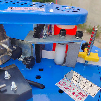 75 kg DW102 Máquina de bandaje de borde recto oblicuo de uso doméstico pequeño de alta velocidad para gabinetes de madera