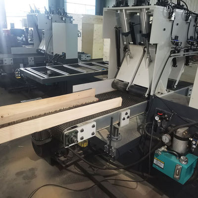 400 mm Max. Ancho de trabajo Prensa de trabajo de madera de alta precisión Serra de banda horizontal de rodillo para cortar troncos finos