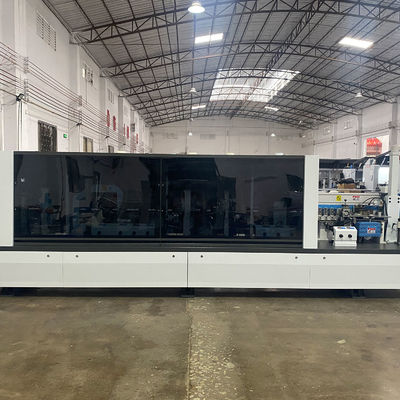 Máquina de trabajo de madera de 12 kW de potencia Bandaje y recorte de bordes con pegado y limpieza automáticos