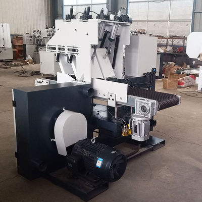 Maquinaria de corte de banda de madera de estilo horizontal Molino de sierra con motor de rueda de sierra de 15kw