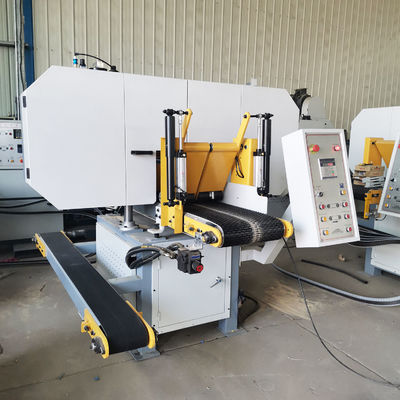 Potencia total 17.22kw Maquinaria de trabajo de madera Máquina de sierra de banda horizontal totalmente automática
