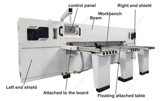 MJ6228B Computación automática de alta velocidad Gran cortador de vigas CNC cadena de corte de vigas circulares Precios de madera