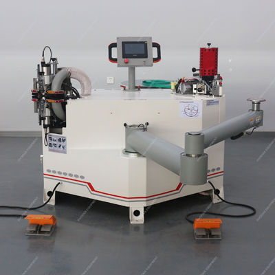Máquina de bandaje de borde de brazo plegable flexible para la eficiencia de producción de materiales PUR / EVA
