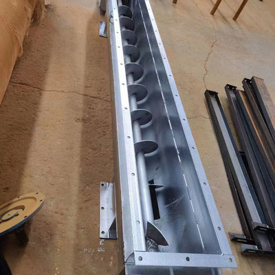 Transportador de tornillo de acero personalizado TDLXU330-5 con longitud de 5900 mm y máquinas de llave de motor