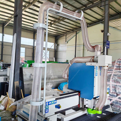 Potencia del motor del eje de 6kW 3000*2100*2000 Enrutador CNC para línea de producción de tallado de madera