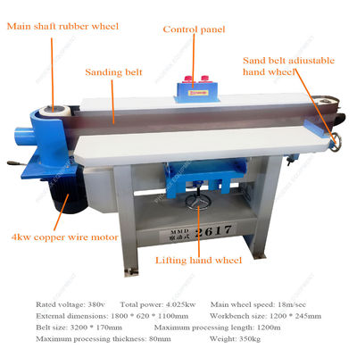 Fácil de operar Equipo de trabajo vertical de madera Sander Polish MMD2617 máquina oscilante