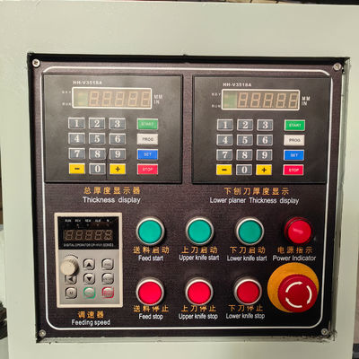 Planadora de espesor de muebles de carpintería MB400-2 Máquina de planeación automática de doble lado
