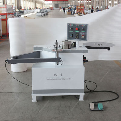 1.4kW de potencia W-1 Curva línea de borde de bandaje totalmente automático a través de la máquina de bandaje de borde de alimentación