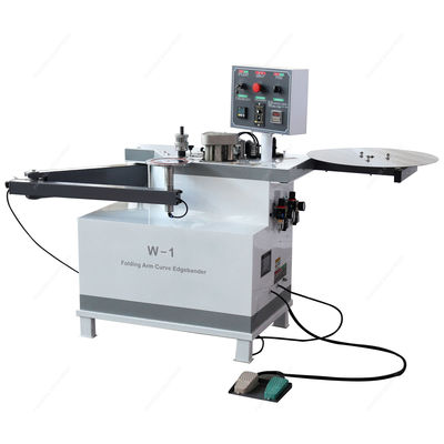 1.4kW de potencia W-1 Curva línea de borde de bandaje totalmente automático a través de la máquina de bandaje de borde de alimentación