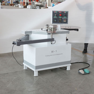 1.4kW de potencia W-1 Curva línea de borde de bandaje totalmente automático a través de la máquina de bandaje de borde de alimentación