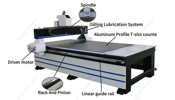 1000KG Peso PM1325 Maquinaria 3D de trabajo de la madera CNC Router de la madera tallar 3 Ejes 3D grabado máquina de trabajo de la madera