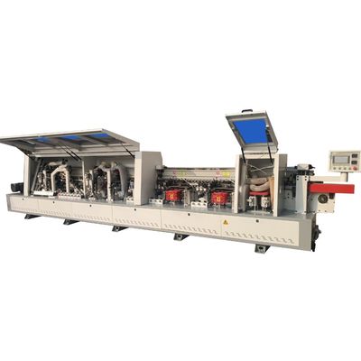 Máquina de bandaje automática recta a través del borde de alimentación para la fabricación de muebles de madera