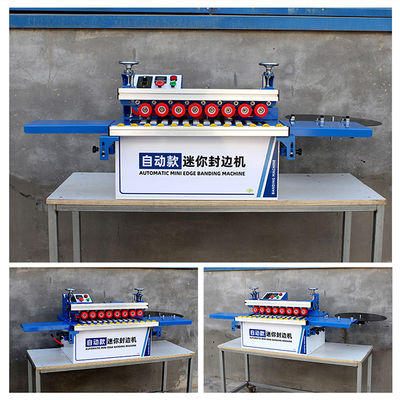Máquina de bandaje de borde para la carpintería Mini curva automática y línea recta de doble propósito