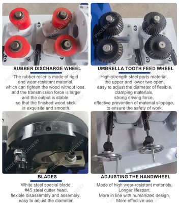 Máquina de procesamiento de barras redondas eléctricas con velocidad de husillo de 4000 r/min