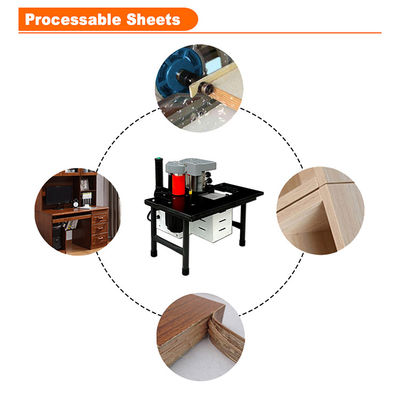Máquina de bandaje manual de borde portátil de PVC curva y recta
