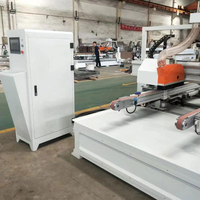 Velocidad MJ-27308 Trabajo de madera CNC Puerta de madera automática Panel de madera Cuatro lados de corte de la sierra