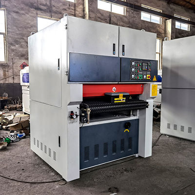 Máquina de lija de cinta abrasiva de 64kW para el pulido de chapa de acero inoxidable