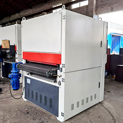 Máquina de lija de cinta abrasiva de 64kW para el pulido de chapa de acero inoxidable