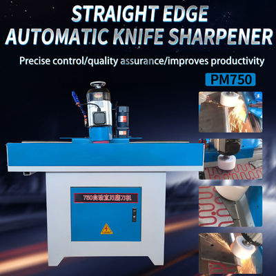 PM750 Máquina de afilar cuchillo automático con hoja recta a 2800 rpm