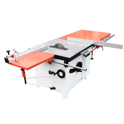 Serradura circular de mesa de carpintería con mesa corredera de precisión de serradura universal inclinada