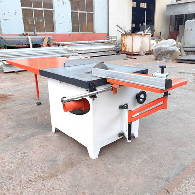 Serradura circular de mesa de carpintería con mesa corredera de precisión de serradura universal inclinada