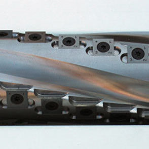 30° Cuchillo de corte 14*14*2 Cuchillo en espiral para la carpintería con cortador de aleación planado de cuatro lados